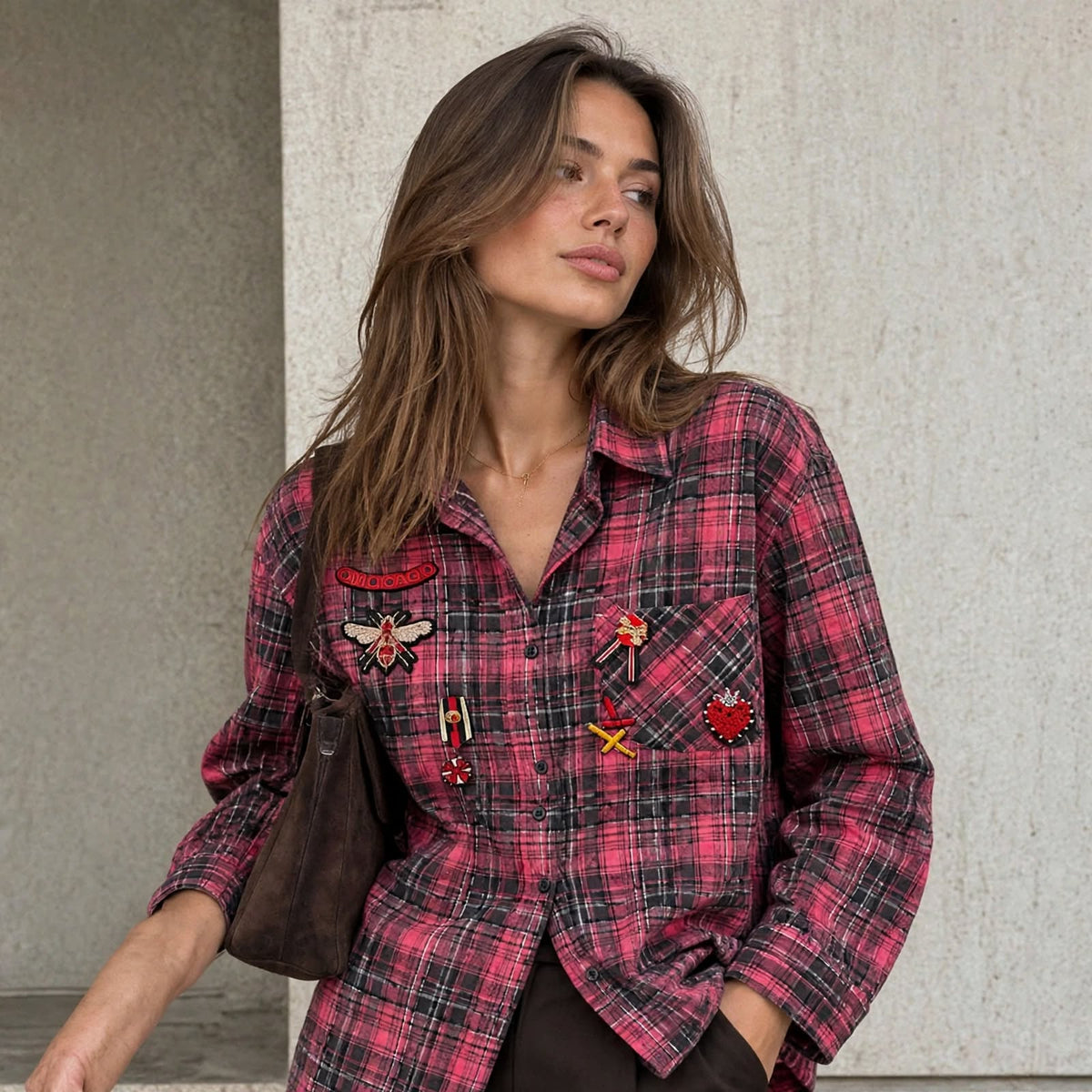 Camicia Oversize Tartan